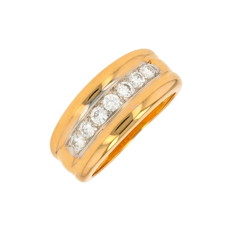 Bague diamants 0.35 carat or jaune 5.82g Comme neuf -  reconditionné disponible sur Gemme Les Bijoux